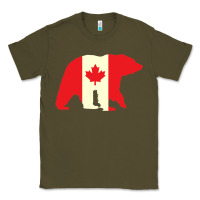 Army Green Canadian Bear Classic Tee - artisFamous