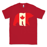Red Canadian Bear Classic Tee - artisFamous