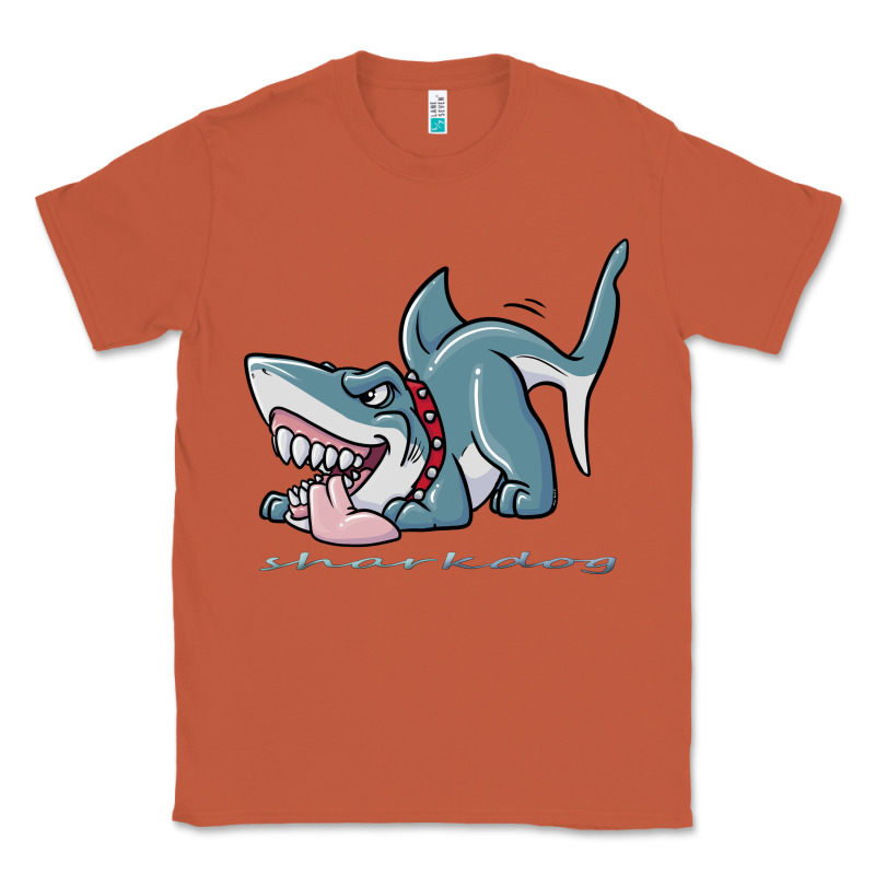 Sharkdog Sticker Classic Tee by artisFamous | Teevron