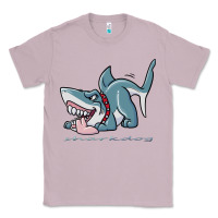Lilac Sharkdog Sticker Classic Tee - artisFamous