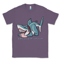Lavender Sharkdog Sticker Classic Tee - artisFamous