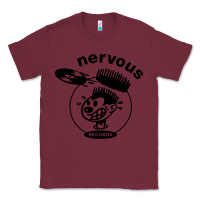Burgundy records Classic Tee - artisFamous