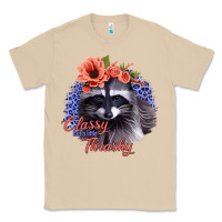 Mushroom Classy But A Little Thrashy Racoon With Flowers Classic Tee - Jasminsmagicworld