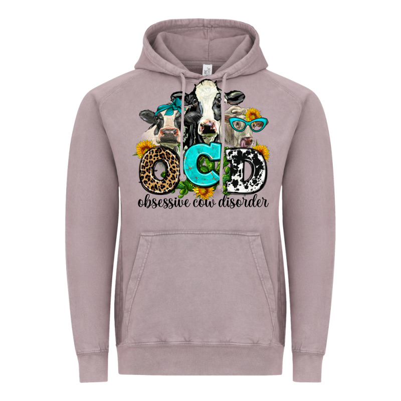 Ocd Obsessive Cow Disorder Vintage Hoodie by AdoDesignShop | Teevron
