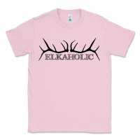Bubblegum Pink Elkaholic Classic Tee - artisFamous