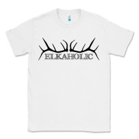 White Elkaholic Classic Tee - artisFamous