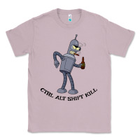 Lilac Futurama Ctrl Alt Shift Kill Bender Classic Tee - artisFamous