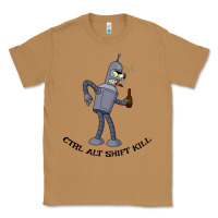Toasted Coconut Futurama Ctrl Alt Shift Kill Bender Classic Tee - artisFamous