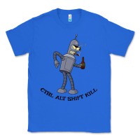 True Royal Futurama Ctrl Alt Shift Kill Bender Classic Tee - artisFamous