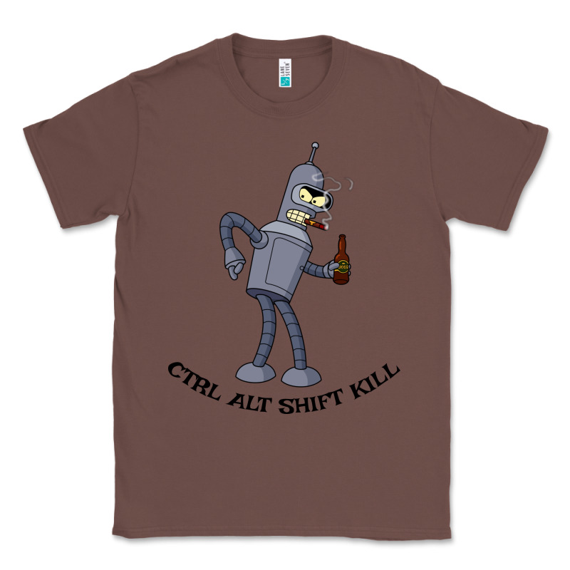 Futurama Ctrl Alt Shift Kill Bender Classic Tee by artisFamous | Teevron