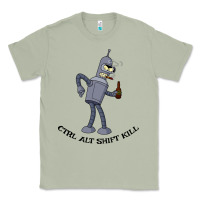 Matcha Futurama Ctrl Alt Shift Kill Bender Classic Tee - artisFamous