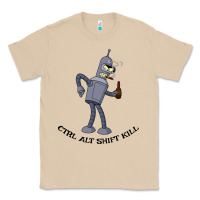 Mushroom Futurama Ctrl Alt Shift Kill Bender Classic Tee - artisFamous