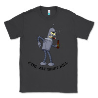 Smoke Futurama Ctrl Alt Shift Kill Bender Classic Tee - artisFamous