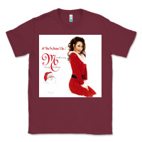 Burgundy All I Want for Christmas Is You Classic Tee - artisFamous