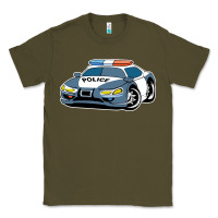 Army Green police car Classic Tee - artisFamous