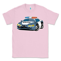 Bubblegum Pink police car Classic Tee - artisFamous