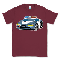 Burgundy police car Classic Tee - artisFamous