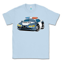 Dusty Blue police car Classic Tee - artisFamous