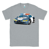 Heather Grey police car Classic Tee - artisFamous