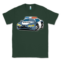 Sports Green police car Classic Tee - artisFamous