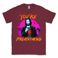 Burgundy you are breathtaking keanu reeves actor Classic Tee - artisFamous