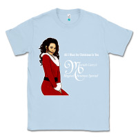 Dusty Blue All I Want for Christmas Is You Classic Tee - artisFamous