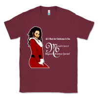 Burgundy All I Want for Christmas Is You Classic Tee - artisFamous