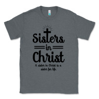Charcoal Heather sister in christ Classic Tee - artisFamous