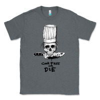 Charcoal Heather bourdain cook free or die Classic Tee - artisFamous