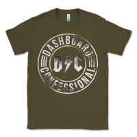 Army Green DASHBOARD CONFESSIONAL Classic Tee - artisFamous