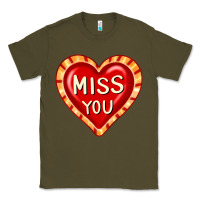 Army Green valentine's day hearts 6 Classic Tee - FaDigitalArtStudio