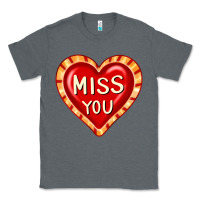 Charcoal Heather valentine's day hearts 6 Classic Tee - FaDigitalArtStudio