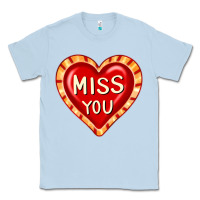 Dusty Blue valentine's day hearts 6 Classic Tee - FaDigitalArtStudio