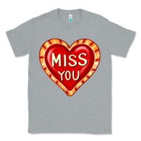 Heather Grey valentine's day hearts 6 Classic Tee - FaDigitalArtStudio