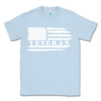 Dusty Blue american veteran, patriotic american tee, army style sweatshirt Classic Tee - artisFamous