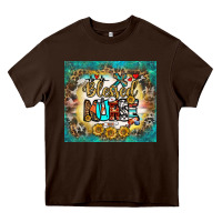 Chocolate Brown blessed nurse tumbler Heavy Core Tee - BundleAndBundleShop