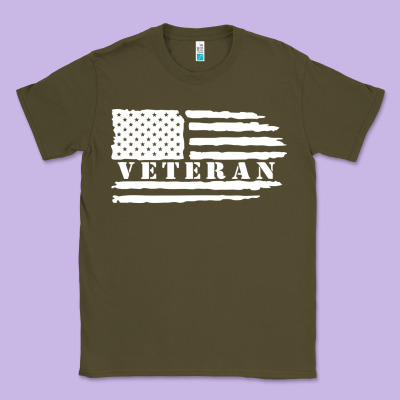 American Veteran, Patriotic American Tee, Army Style Sweatshirt Classic Tee Designed By Artisfamous