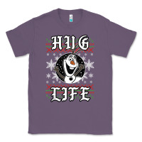 Lavender fro.zen o.l.a.f hug life ugly christmas sweater style shirt Classic Tee - artisFamous