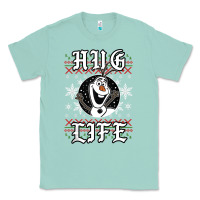 Seafoam fro.zen o.l.a.f hug life ugly christmas sweater style shirt Classic Tee - artisFamous