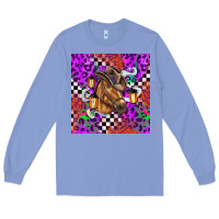 Colony Blue halloween horse Long Sleeve Tee - BarkalooDesign