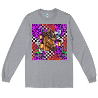Heather Grey halloween horse Long Sleeve Tee - BarkalooDesign