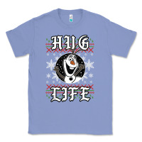 Colony Blue fro.zen o.l.a.f hug life ugly christmas sweater style shirt Classic Tee - artisFamous