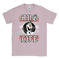 Lilac fro.zen o.l.a.f hug life ugly christmas sweater style shirt Classic Tee - artisFamous
