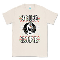 Natural fro.zen o.l.a.f hug life ugly christmas sweater style shirt Classic Tee - artisFamous