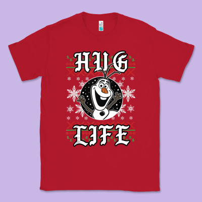 Fro.zen O.l.a.f Hug Life Ugly Christmas Sweater Style Shirt Classic Tee Designed By Artisfamous