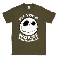Army Green j.a.c.k  skel.ling.ton  worst nightmare t shirt Classic Tee - artisFamous