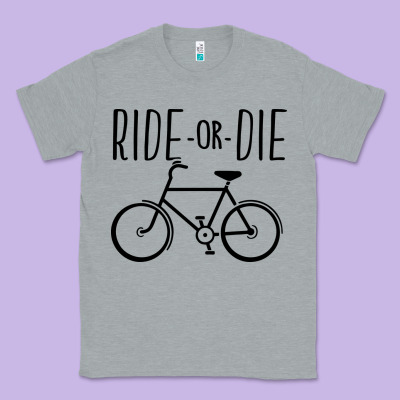 Ride Or Die Bicycle Classic Tee Designed By Artisfamous