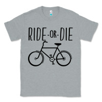 Heather Grey ride or die bicycle Classic Tee - artisFamous