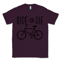 Plum ride or die bicycle Classic Tee - artisFamous