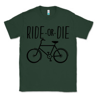 Sports Green ride or die bicycle Classic Tee - artisFamous